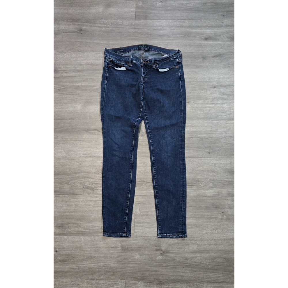Lucky Brand Jeans Women's Size 8 Charlie Skinny Low Rise Dark Wash Stretch Denim